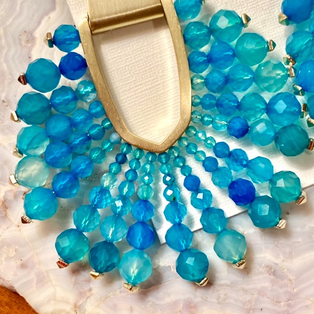 🌺🎉HP🎉🌺 NWT Kendra Scott Diane Beaded Gemstone Statement Earrings - Picture 8 of 16